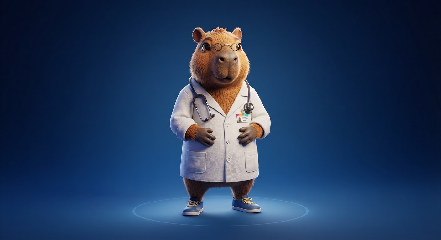 Doctor Capy Calm Capy marketplace style