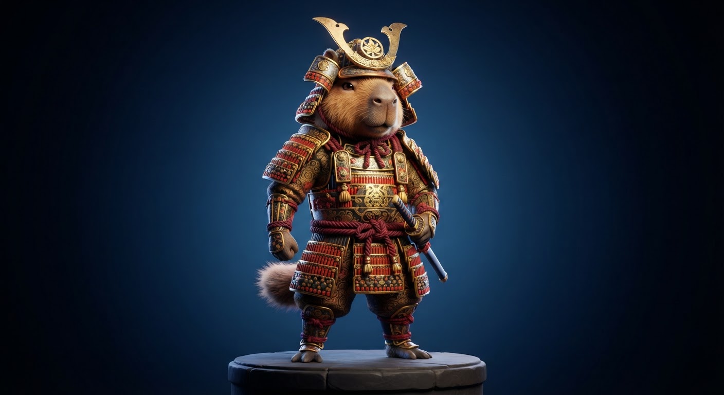 Samurai Calm Capy marketplace style
