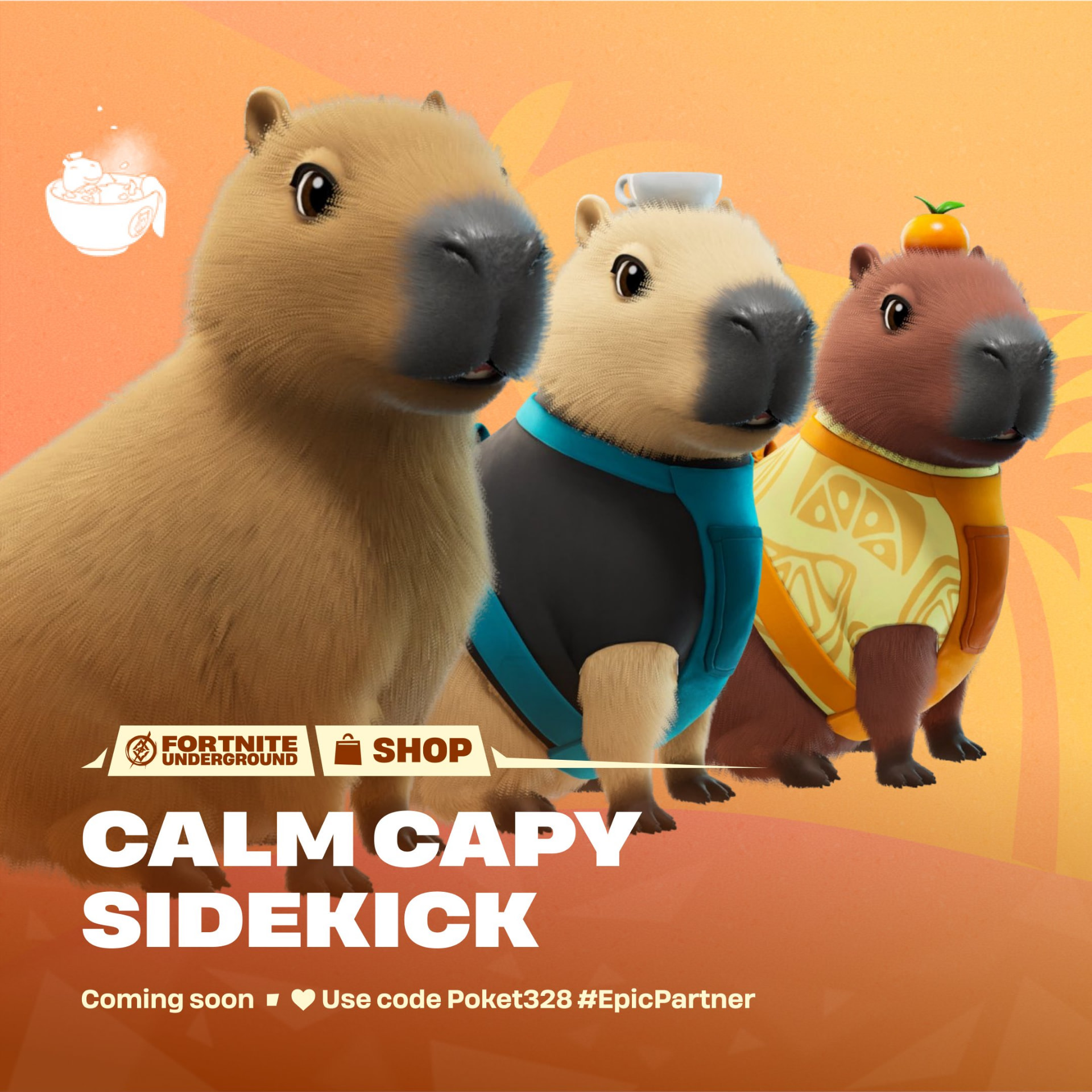 Calm Capy sidekick shop key art