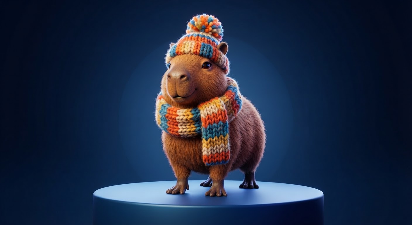 Winter Wrap Calm Capy marketplace style