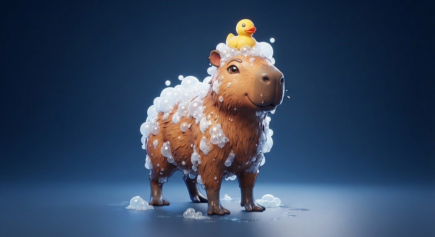 Bubble Bath Calm Capy marketplace style