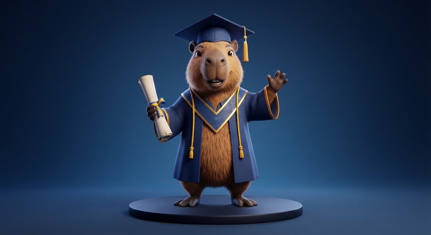 Graduate Calm Capy marketplace style