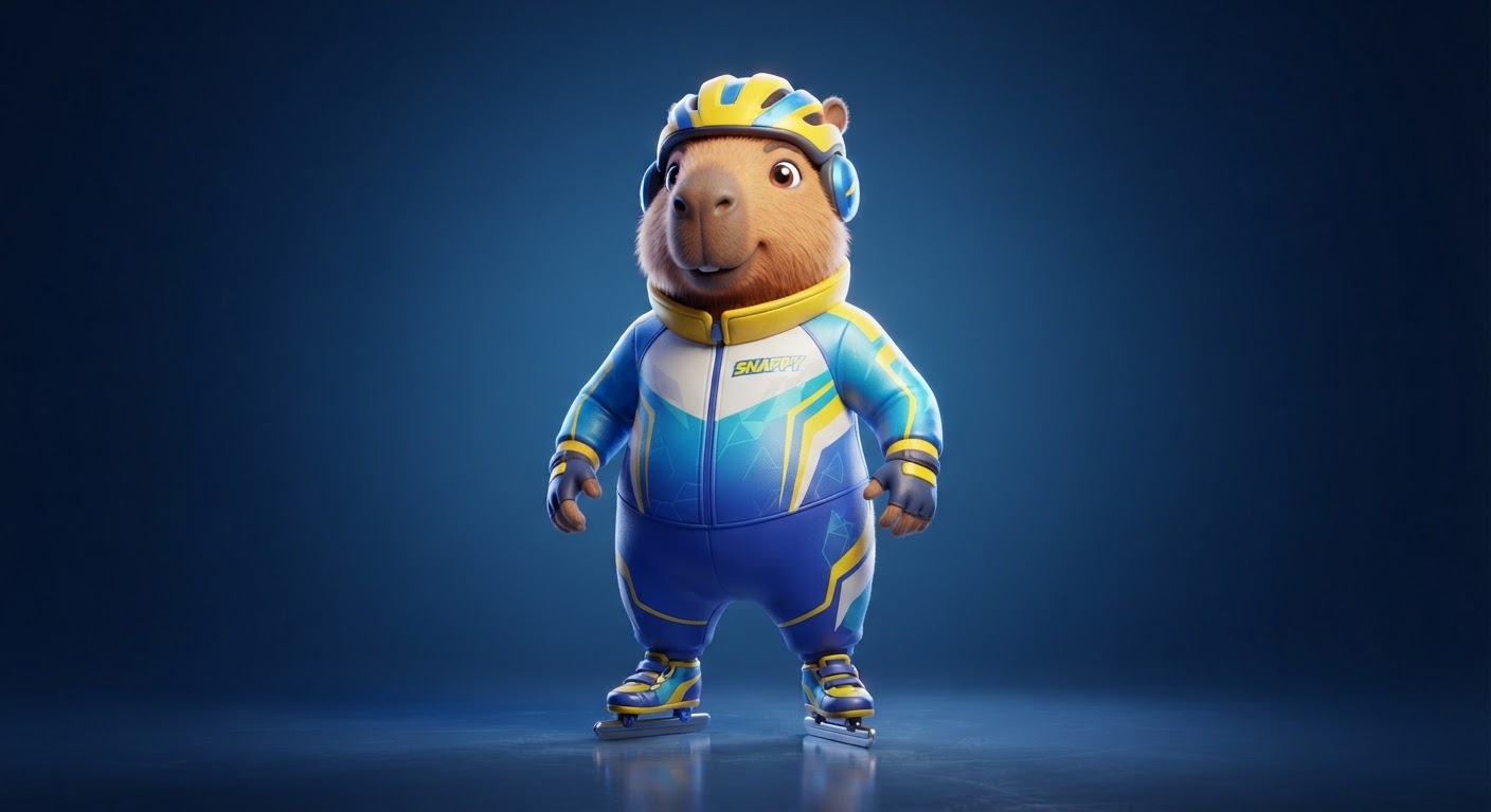 Speed Skater Calm Capy marketplace style
