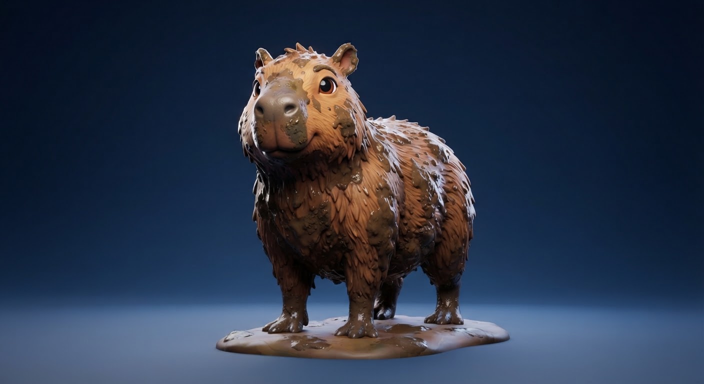 Mud Bather Calm Capy marketplace style