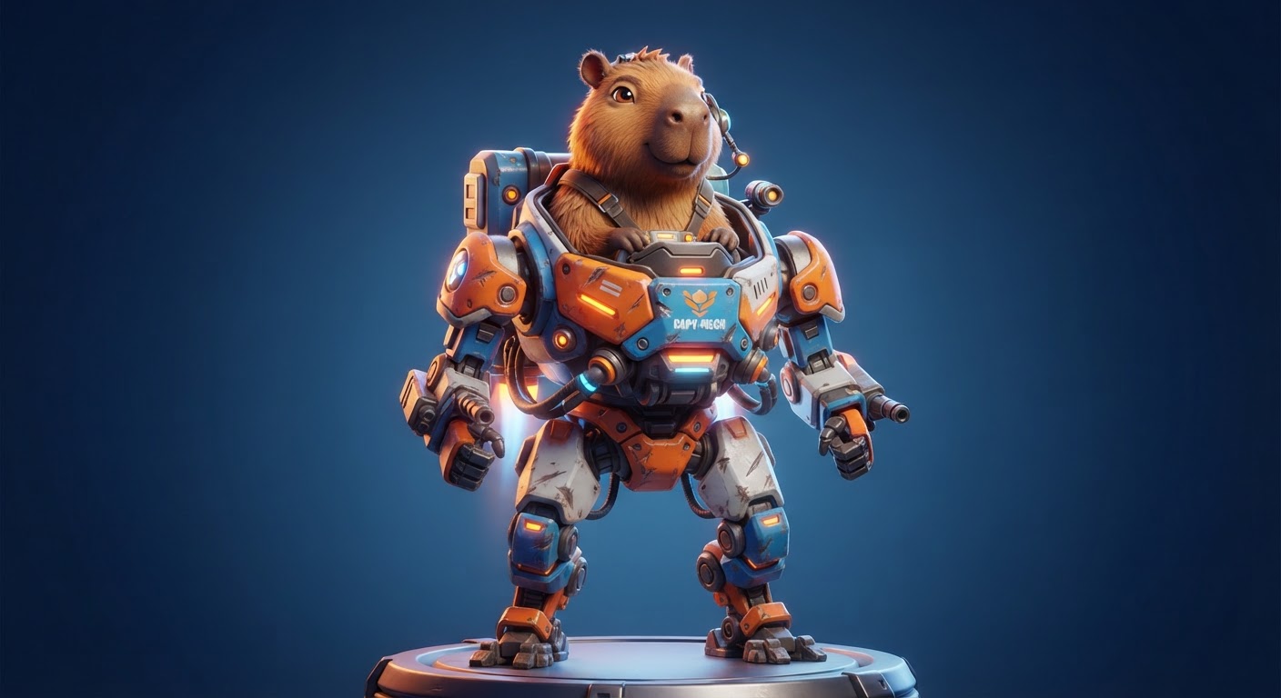 Mech Capy Calm Capy marketplace style
