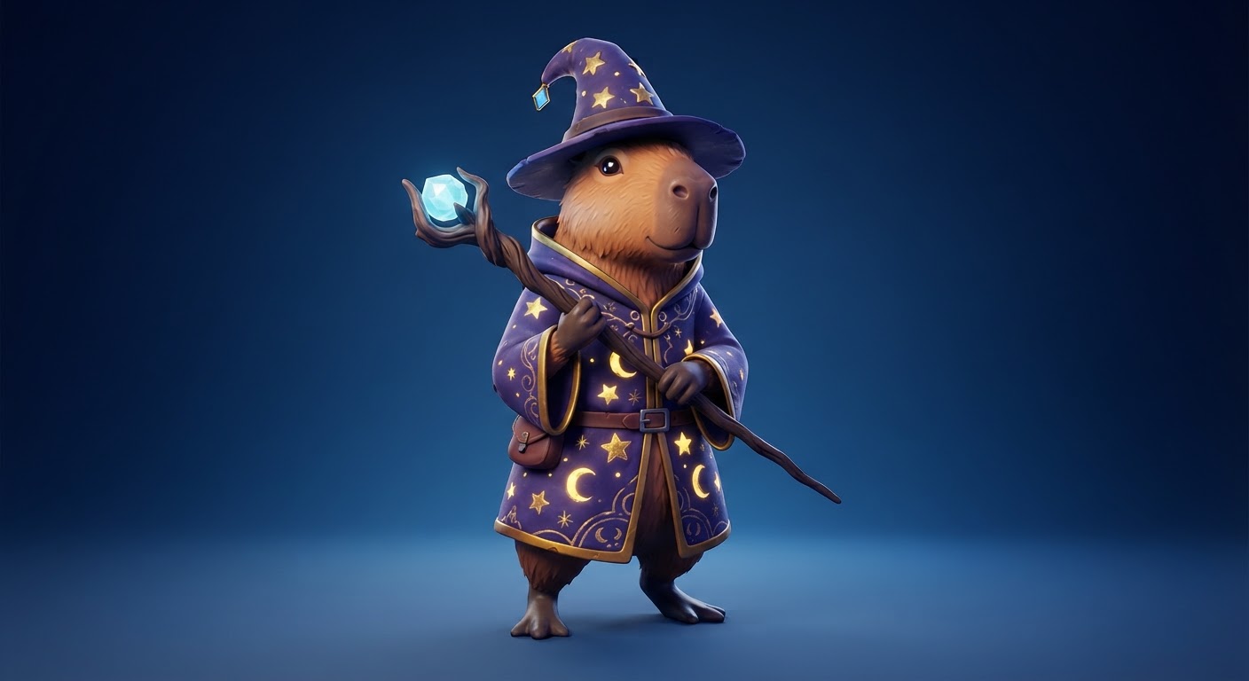 Wizard Capy Calm Capy marketplace style