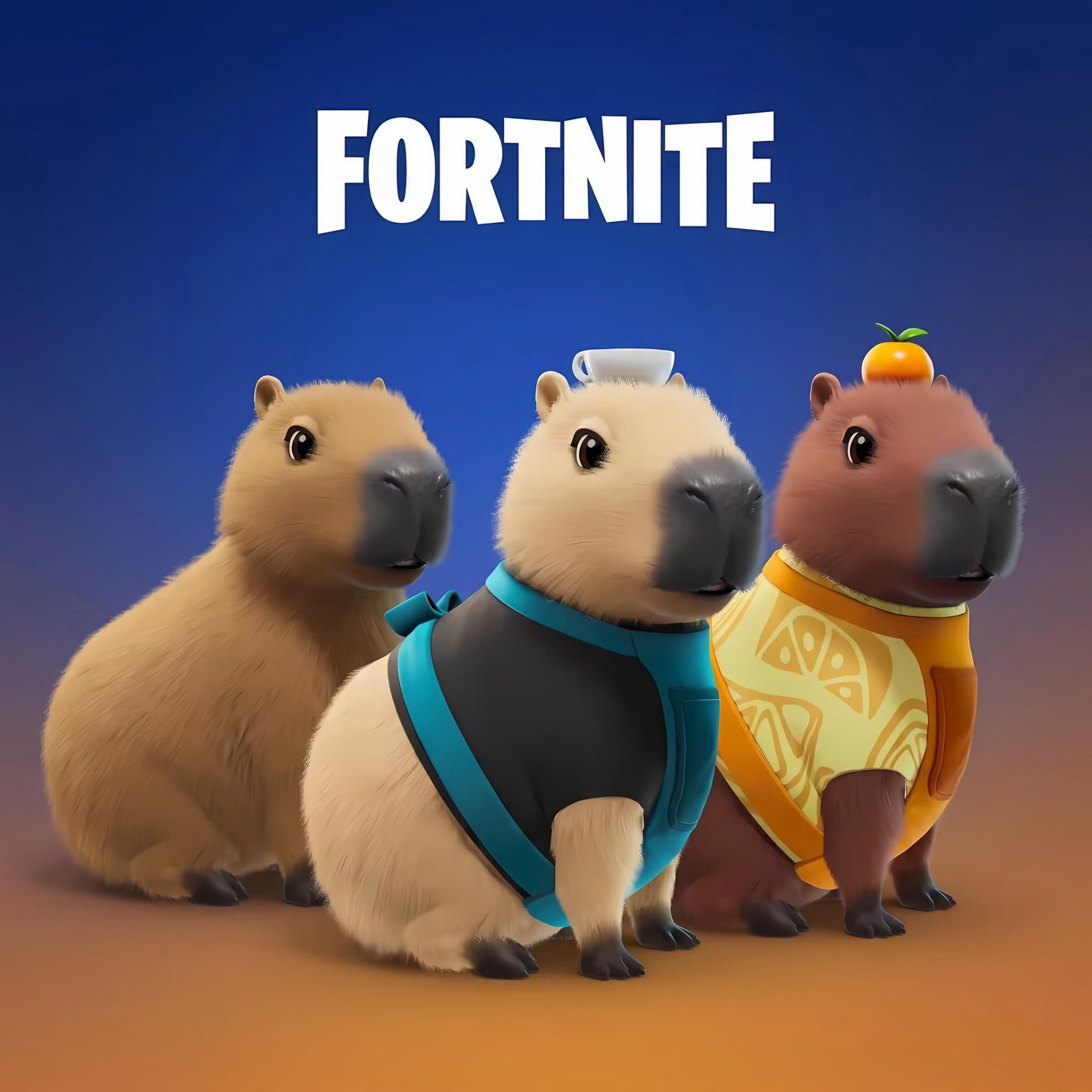 Three Calm Capy sidekick styles standing together