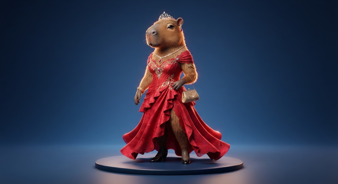 Gala Gown Calm Capy marketplace style